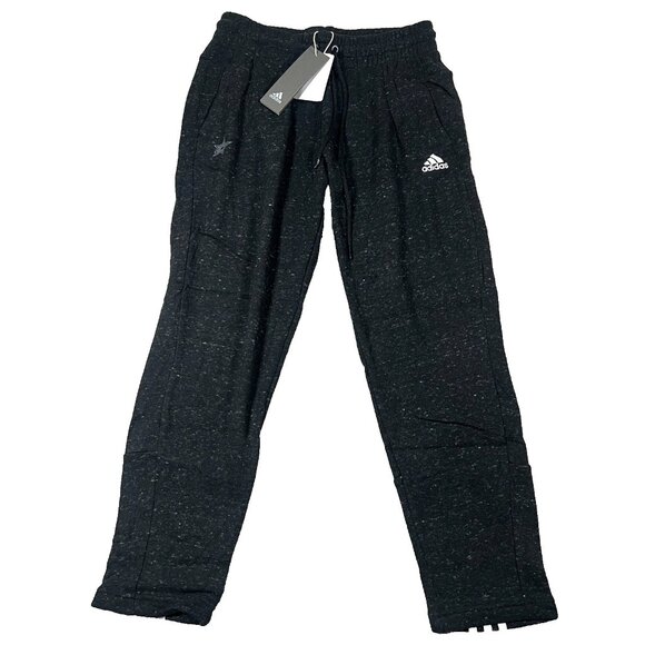 adidas Other - Adidas Womens‎ Small Heather Black Dallas Stars NHL Drawstring Track Pants NWT